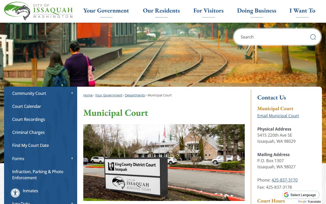 Issaquah Municipal Court divorce records