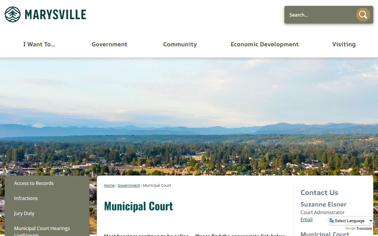 Marysville Municipal Court which serves Lake Stevens for misdemeanor and traffic matters