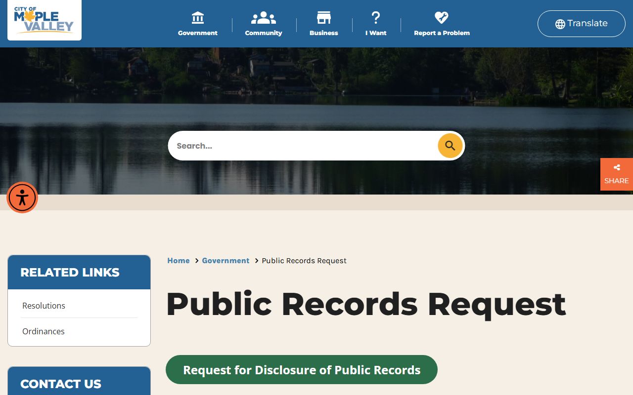 City of Maple Valley City Clerk manages city public records