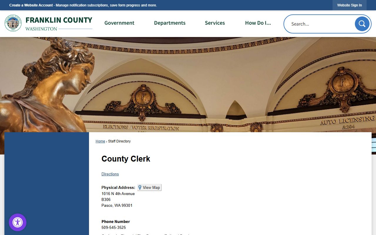 Franklin County Clerk Pasco divorce records