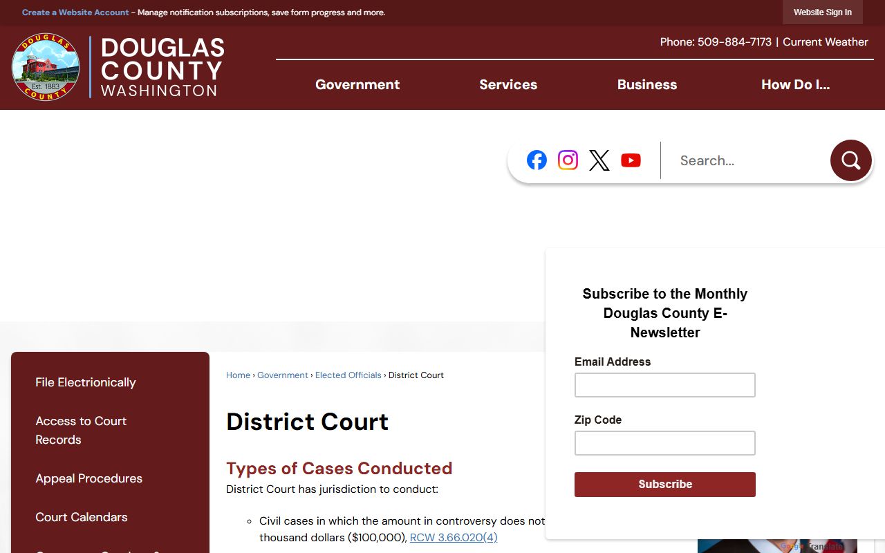 Douglas County District Court divorce records jurisdiction