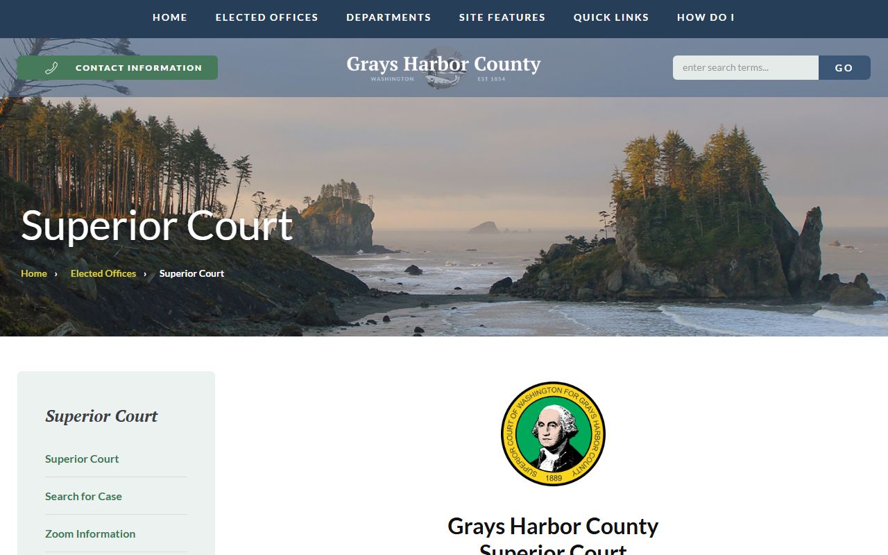 Grays Harbor County Superior Court for dissolution filings