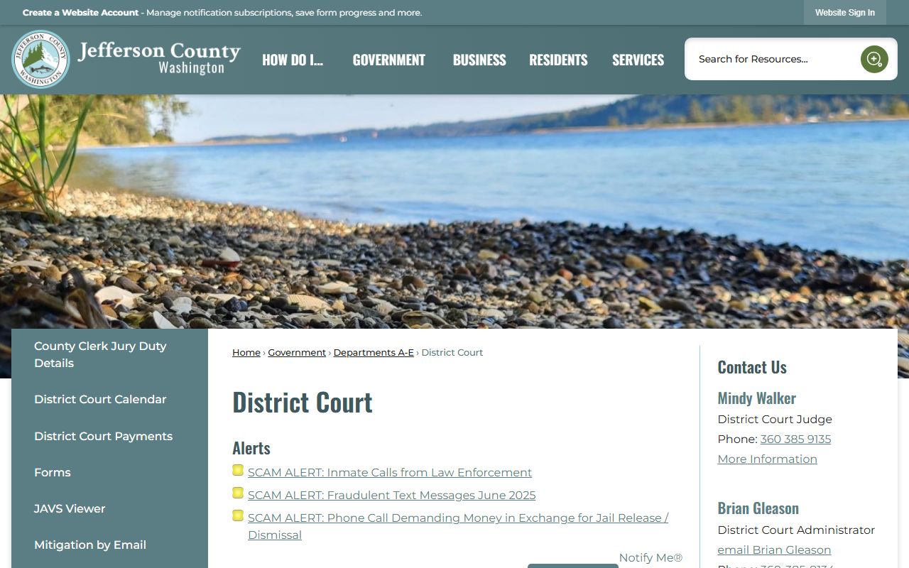 Jefferson County District Court procedures and jurisdiction