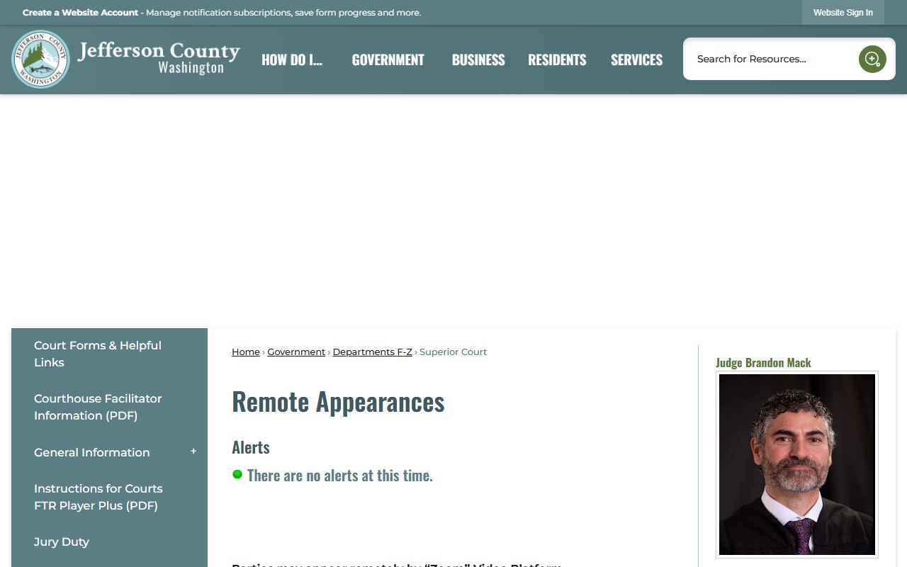 Jefferson County Superior Court divorce records in Port Townsend