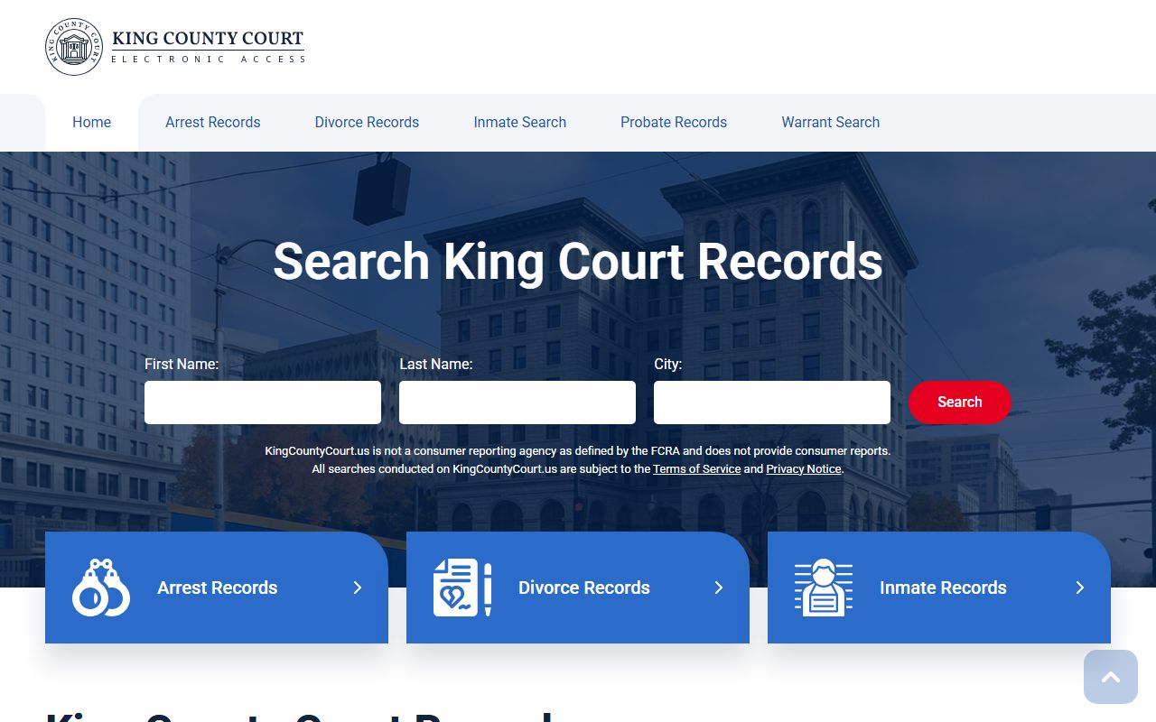 King County Superior Court divorce records Federal Way
