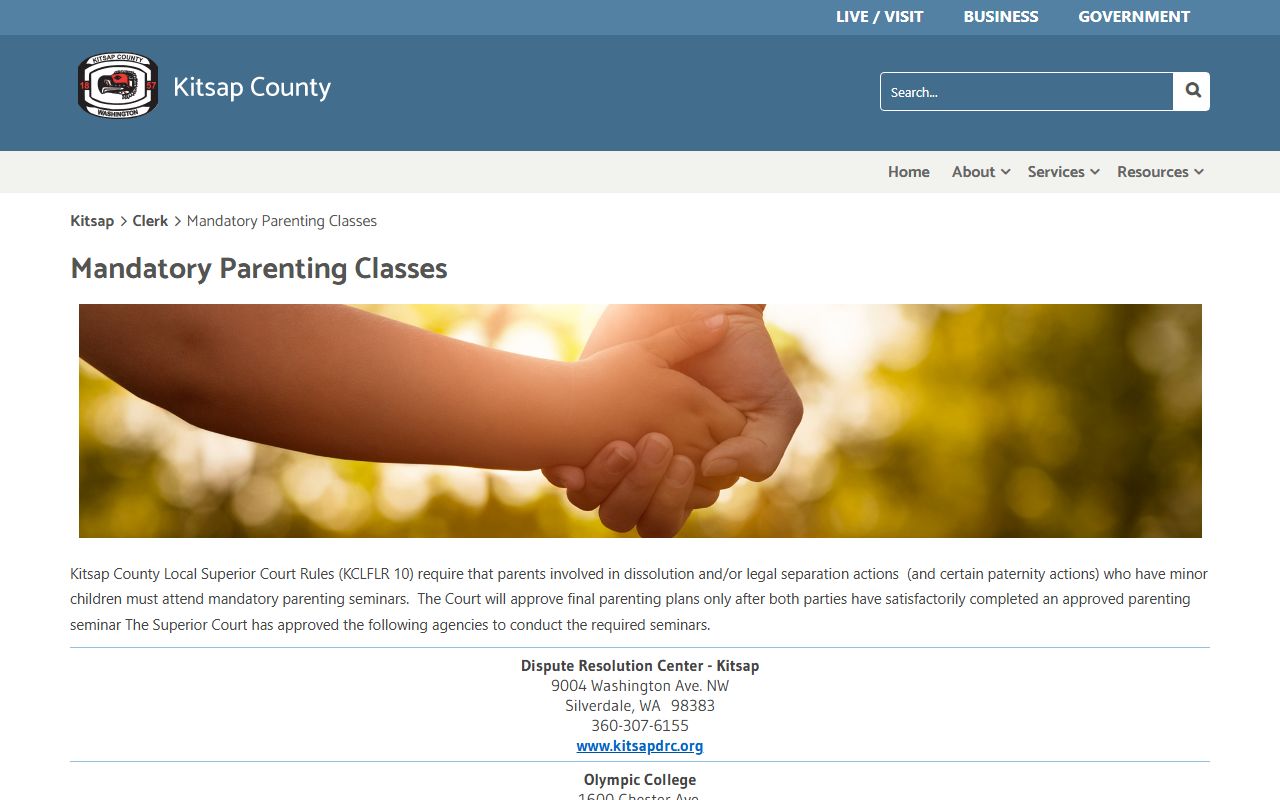 Kitsap County Superior Court for dissolution and divorce records