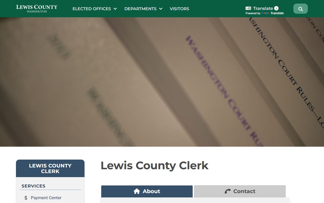 Lewis County Clerk office for divorce records in Chehalis