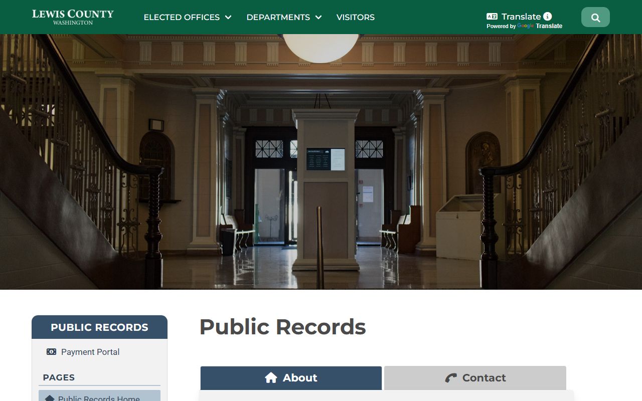 Lewis County public records access for divorce and court documents