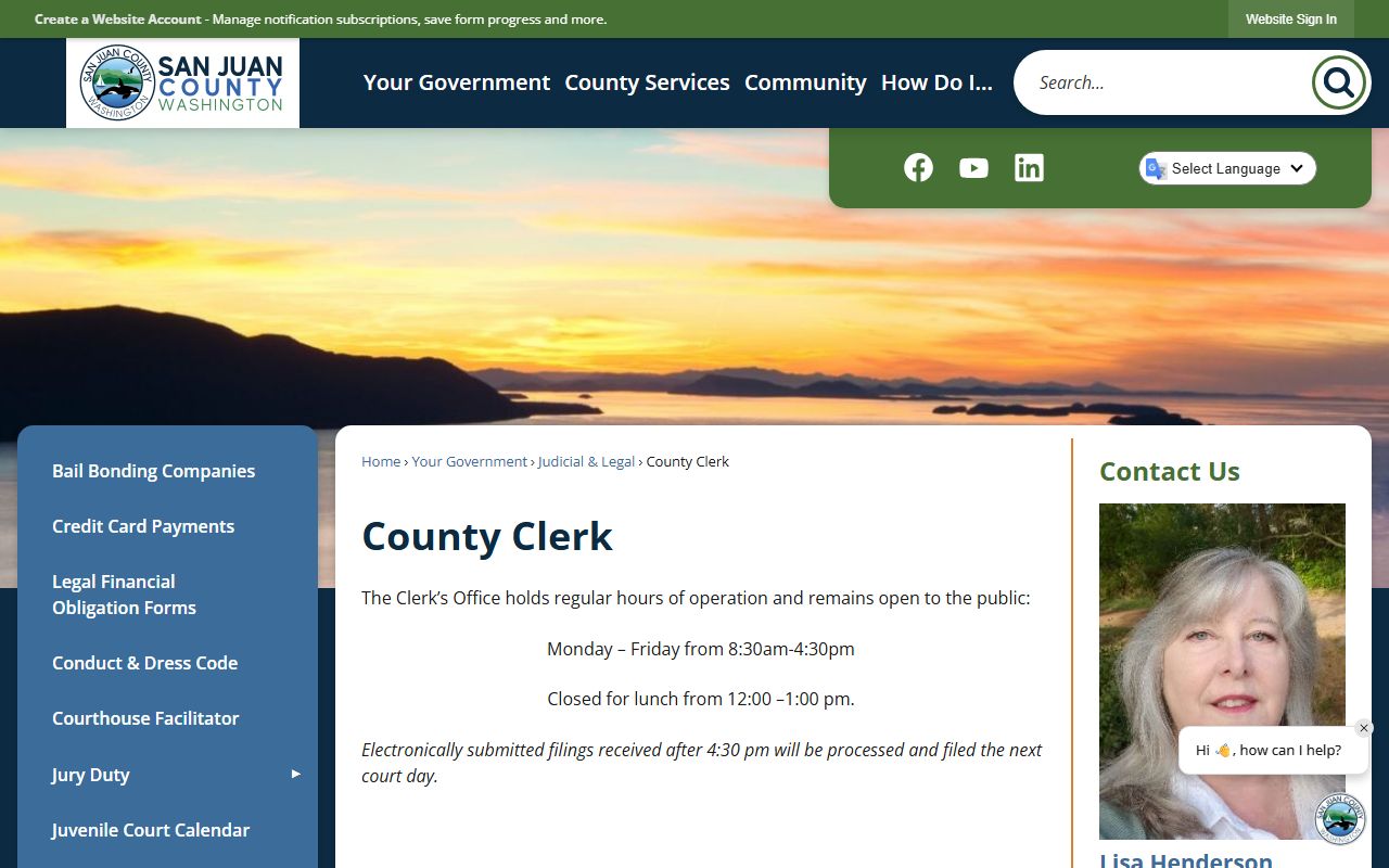 San Juan County Clerk divorce records