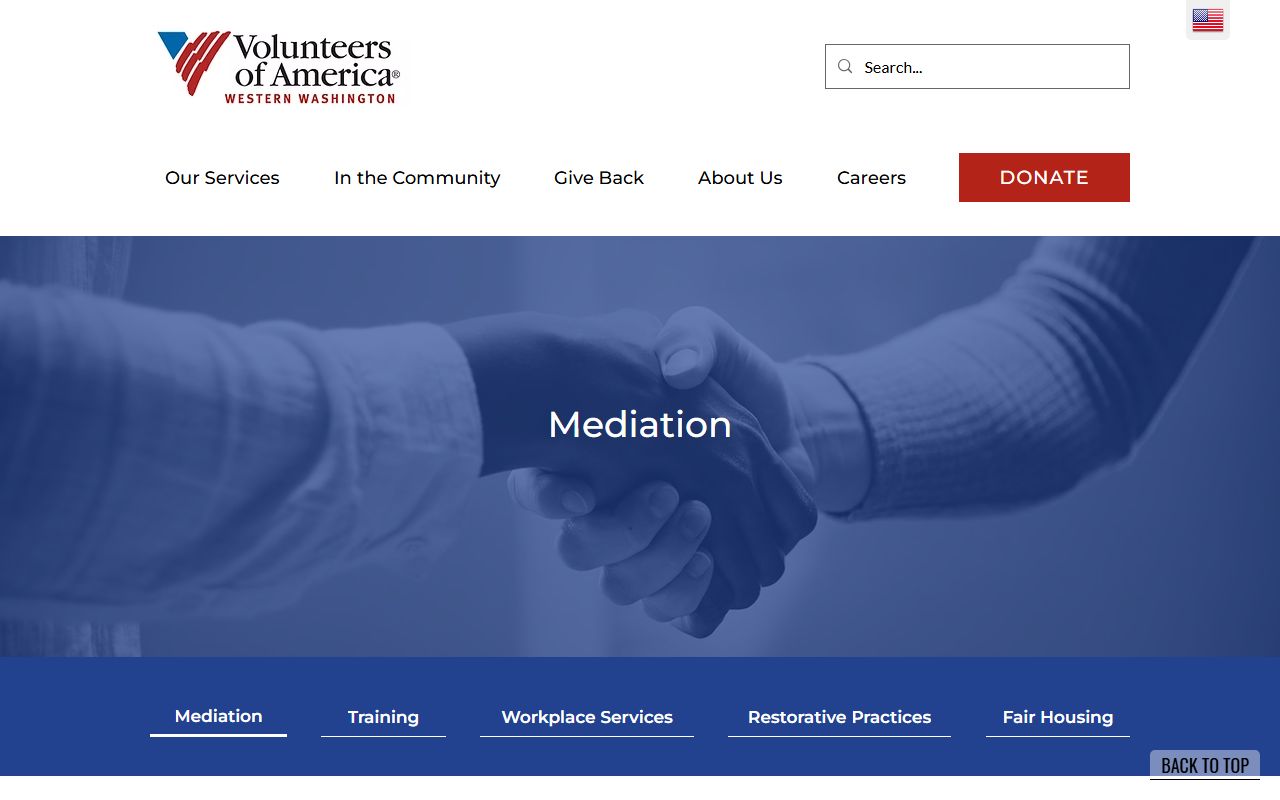 Volunteers of America Western Washington legal aid Snohomish County divorce